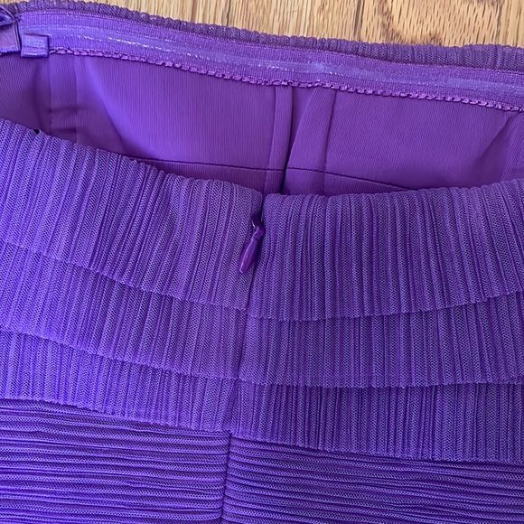 BCBG Purple Textured Strapless Mini Dress - Picture 3 of 4